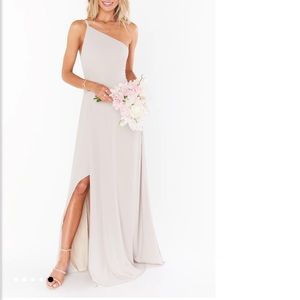 Show Me Your MuMu Shannon One Shoulder Dress - Show Me The Ring Crisp - Size M